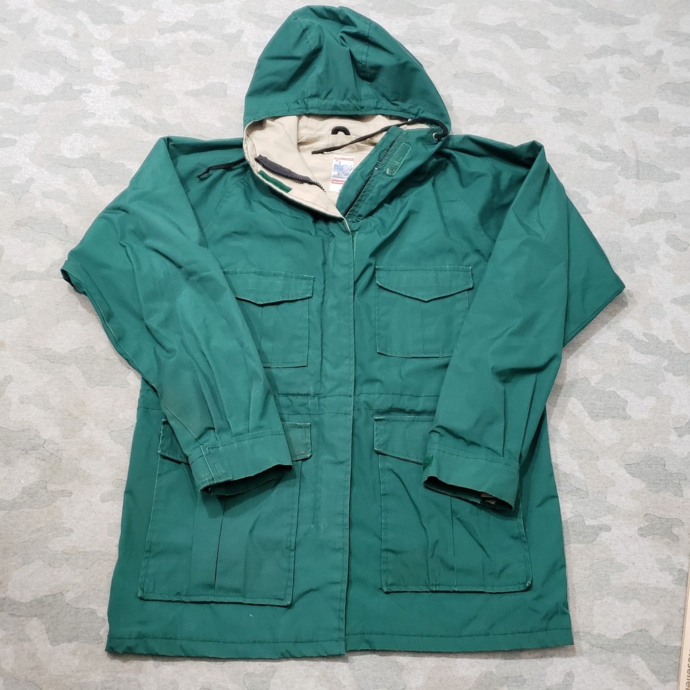 Vintage Frostline Kit Parka Jacket Womens XS Green Mountain Hooded Full Zip
